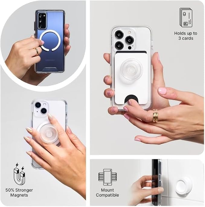 PopSockets iPhone 16/17E Phone Case with MagSafe- Starstruck | Magnetic, Wireless Charging, Camera & Drop Protection, Electronic Accessories, For iPad/Kindle/iPhone/Android