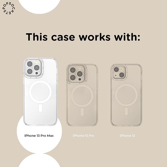 PopSockets iPhone 13 Pro Max Phone Case with MagSafe, Wireless Charging Compatible, Bookish - Mirror Curse Breaker